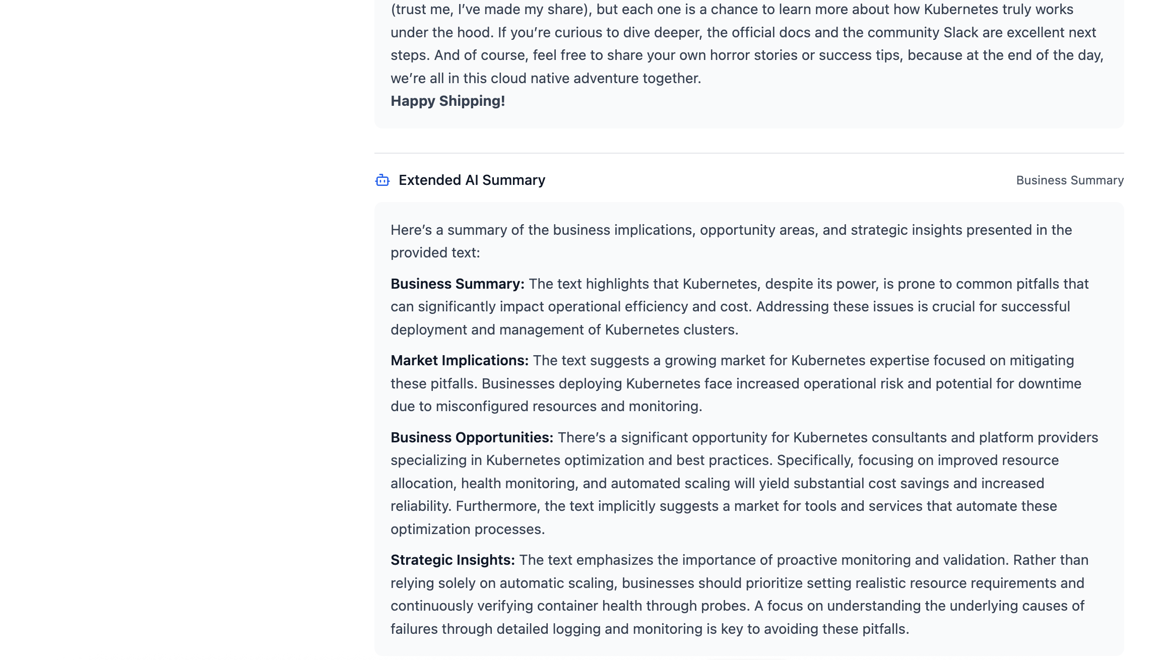 Extended Business Summary